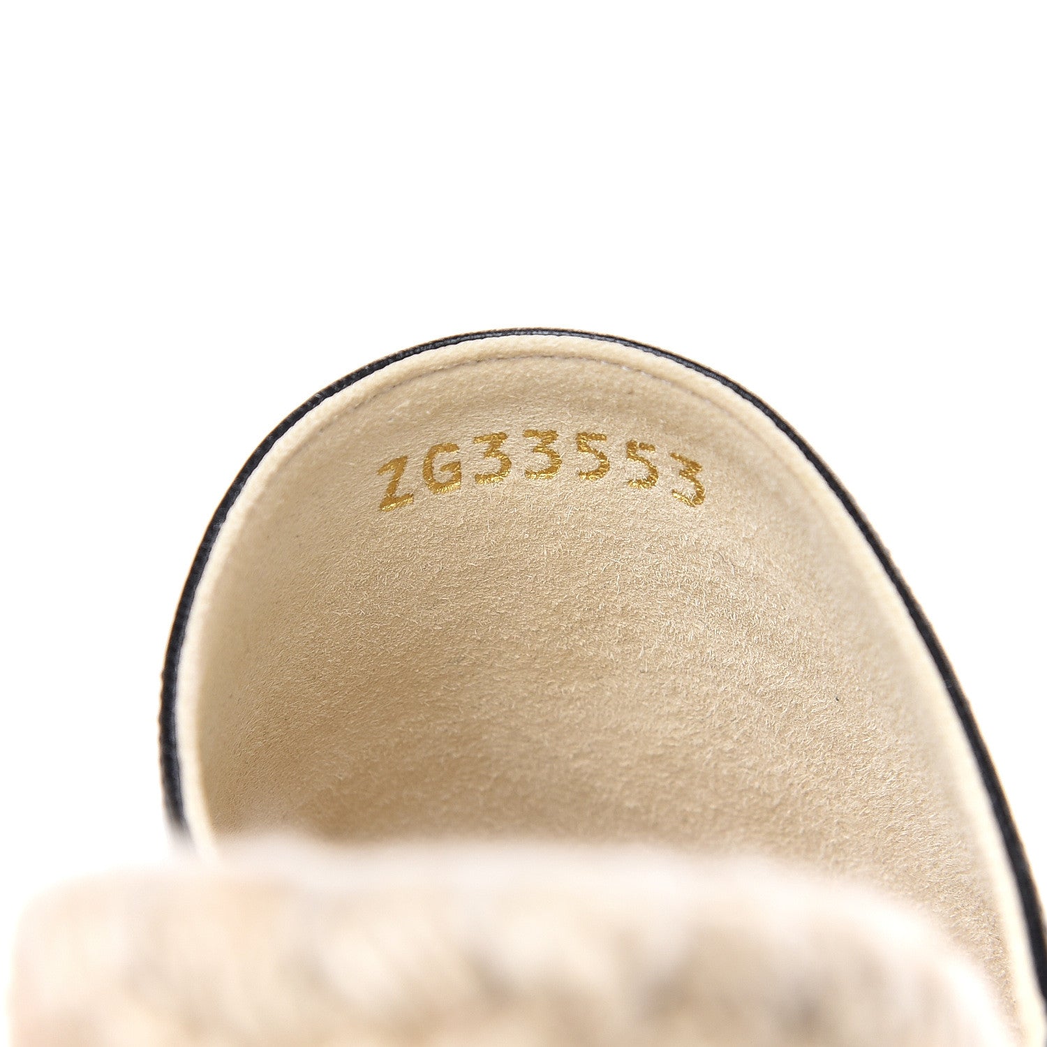 Chanel Iridescent Goatskin Patent CC Espadrille Mules 35 Black 9 of 10