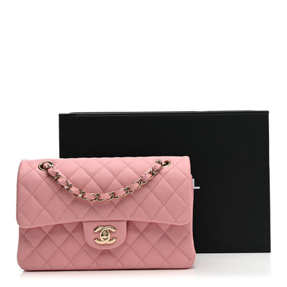 Chanel Caviar Quilted Small Double Flap Pink 11 of 11