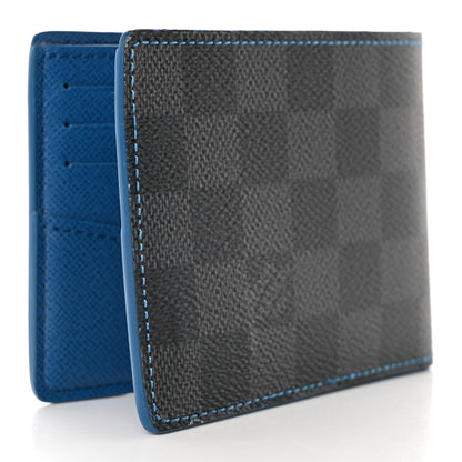 Louis Vuitton Damier Graphite Slender Wallet Blue 3 of 6