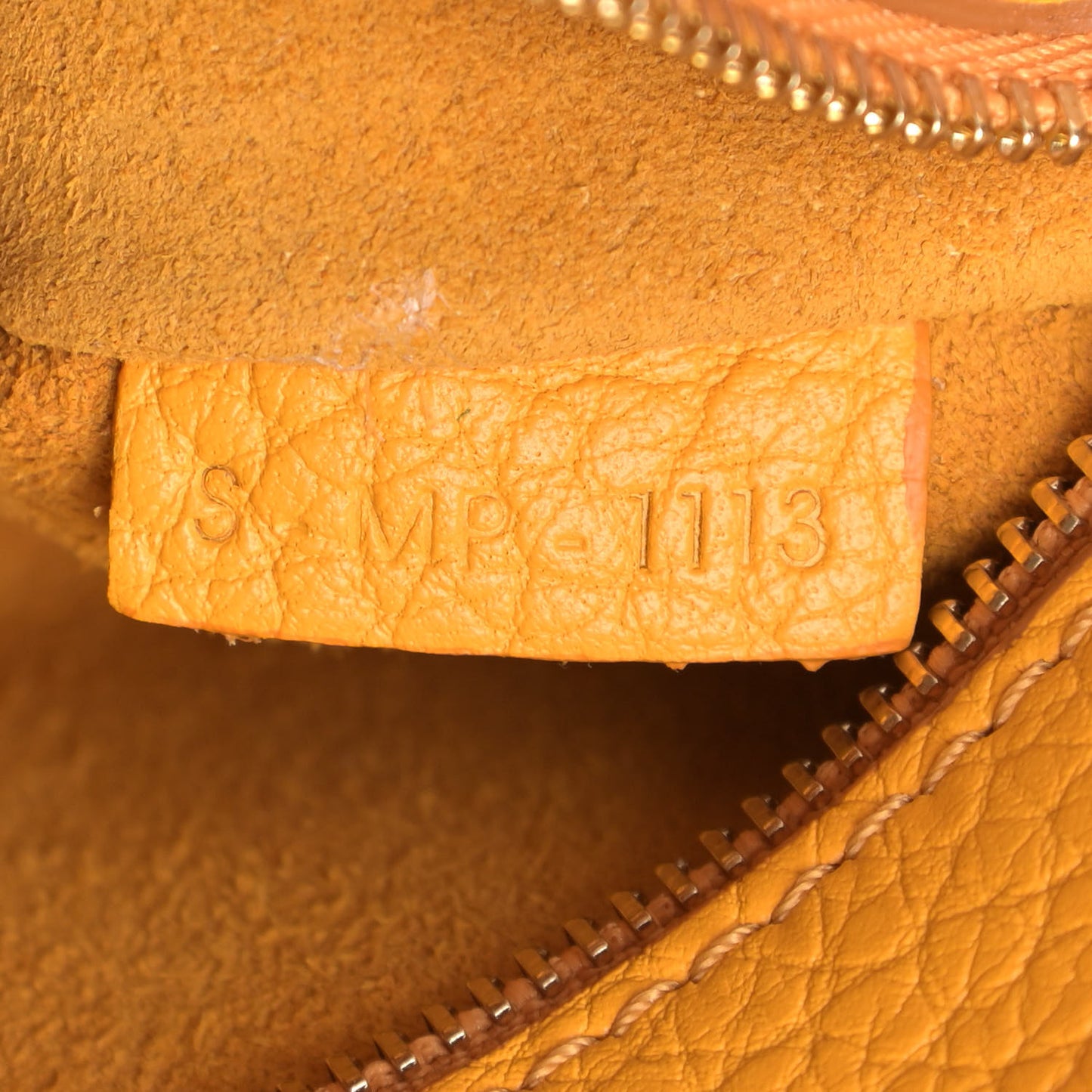 Crisped Calfskin Small Tie Knot Tote Saffron
