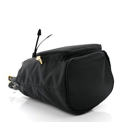 Prada Saffiano Tessuto Nylon Mini Bucket Crossbody Bag Black 4 of 10