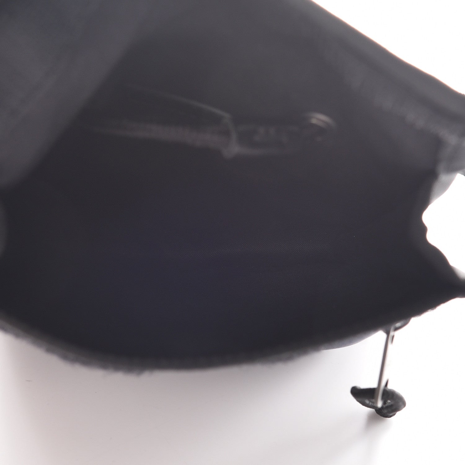 Balenciaga Twill Nylon Allover Logo Small Explorer Pouch with Strap Bleu Canopee Rouge 7 of 9