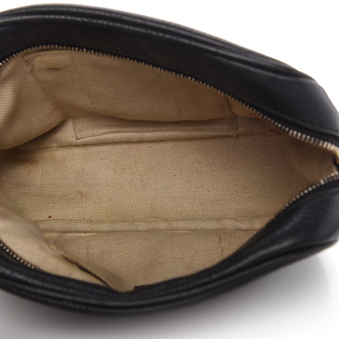 Pebbled Calfskin Small Soho Disco Bag Black