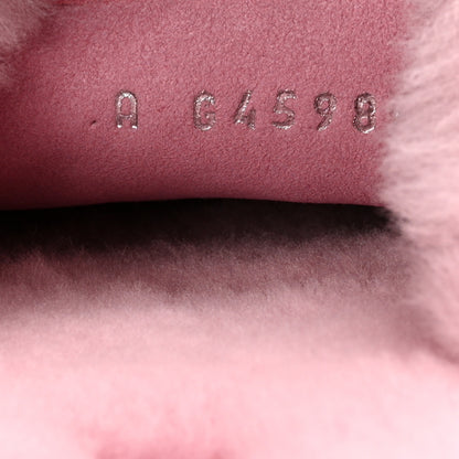 Chanel Shearling CC Flat Mules 37 Pink 9 of 19