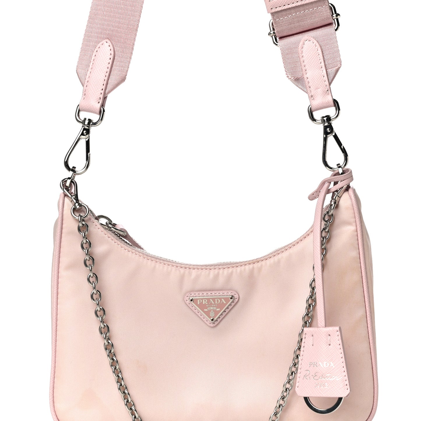 Nylon Re-Edition 2005 Shoulder Bag Alabastro