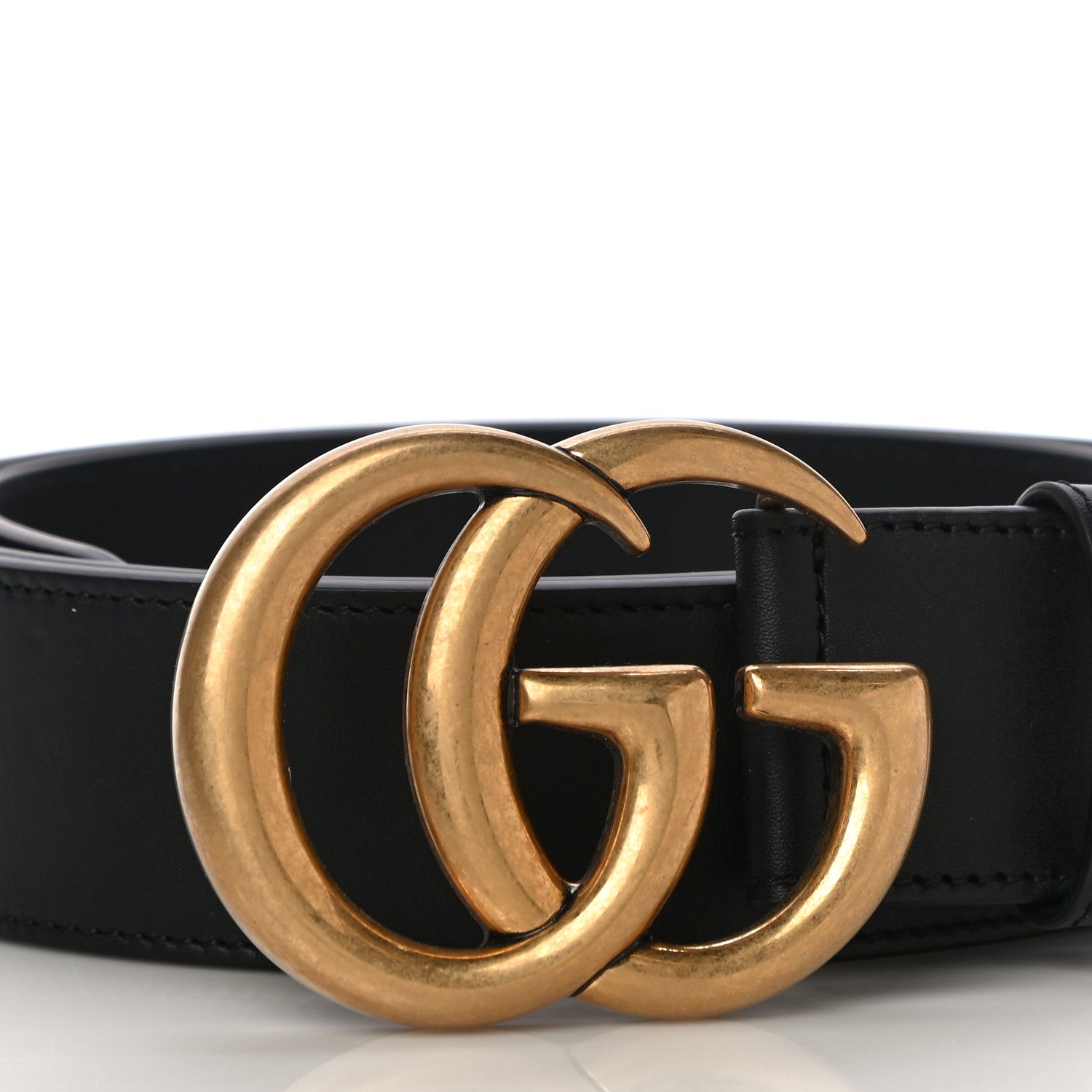 Gucci Calfskin Double G 40mm Belt 120 48 Black 2 of 8