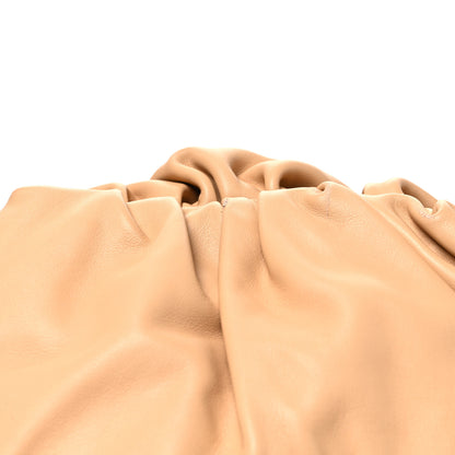 Bottega Veneta Smooth Butter Calf The Pouch Oversized Clutch Almond 9 of 12