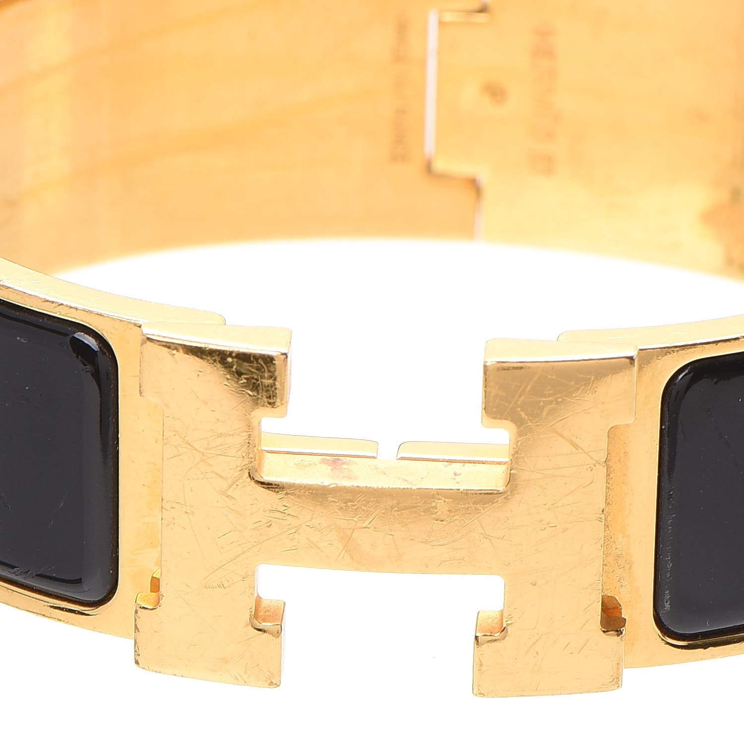 Hermes Enamel Wide Clic Clac H Bracelet GM Black 5 of 5