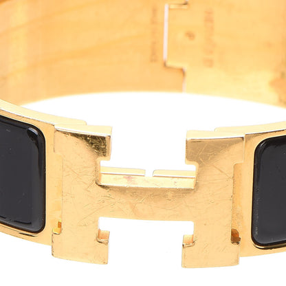 Hermes Enamel Wide Clic Clac H Bracelet GM Black 5 of 5