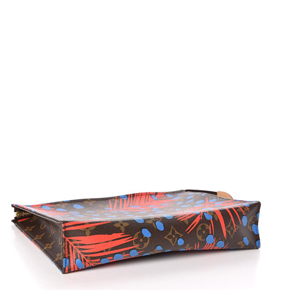 Louis Vuitton Monogram Jungle Dots Toiletry Pouch 26 Coquelicot Denim 4 of 12