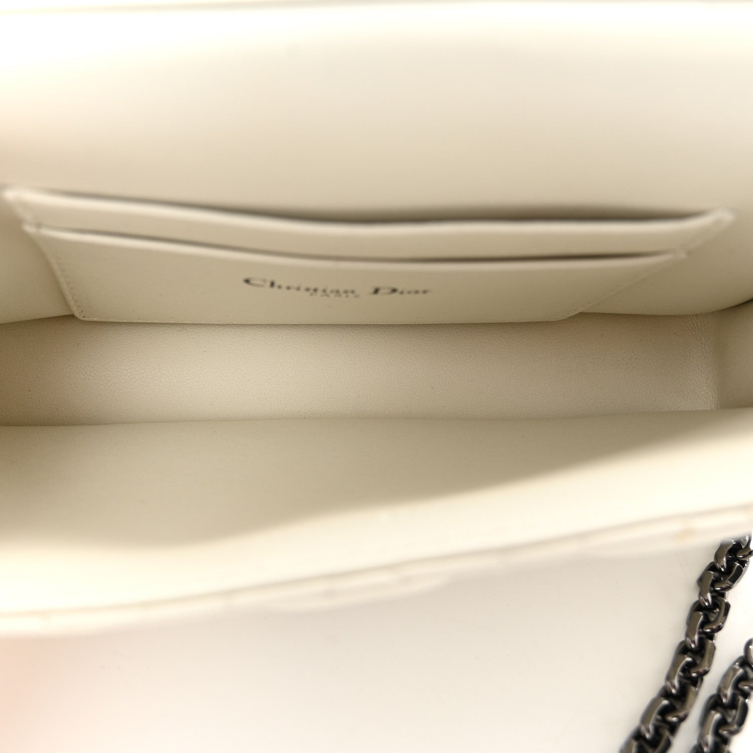 Christian Dior Calfskin Cannage Lady Dior Phone Pouch Latte 4 of 13