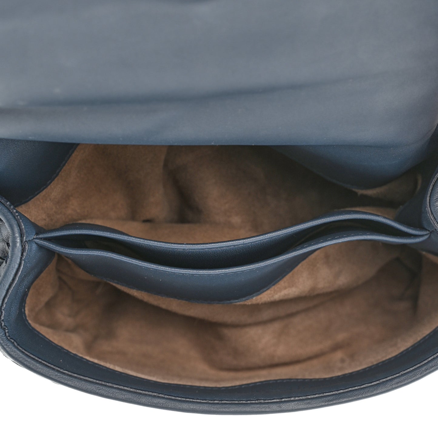 Nappa Intrecciato Baby Olimpia Shoulder Bag Denim