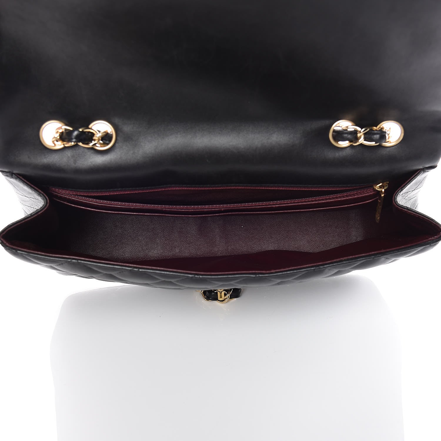 Chanel Lambskin Quilted Jumbo Single Flap Black 5 of 20