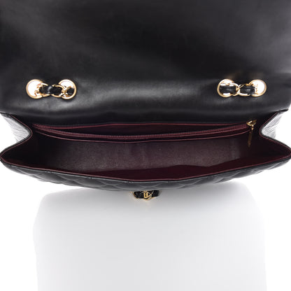 Chanel Lambskin Quilted Jumbo Single Flap Black 5 of 20