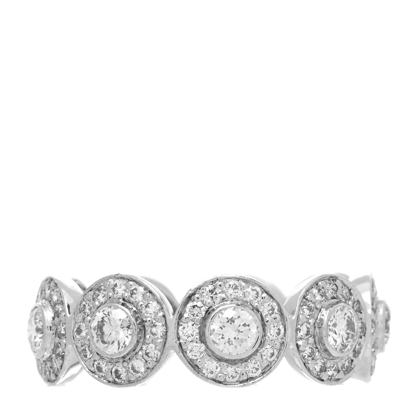 Platinum Diamond Circlet Band Ring 49 5