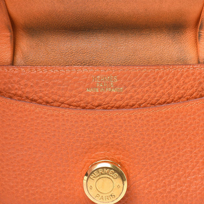 Hermes Togo Dogon Card Case Key Holder Orange 8 of 11