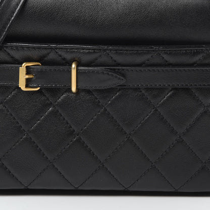 Chanel Lambskin Quilted Large Buckle Camera Case Bag Black 8 of 10