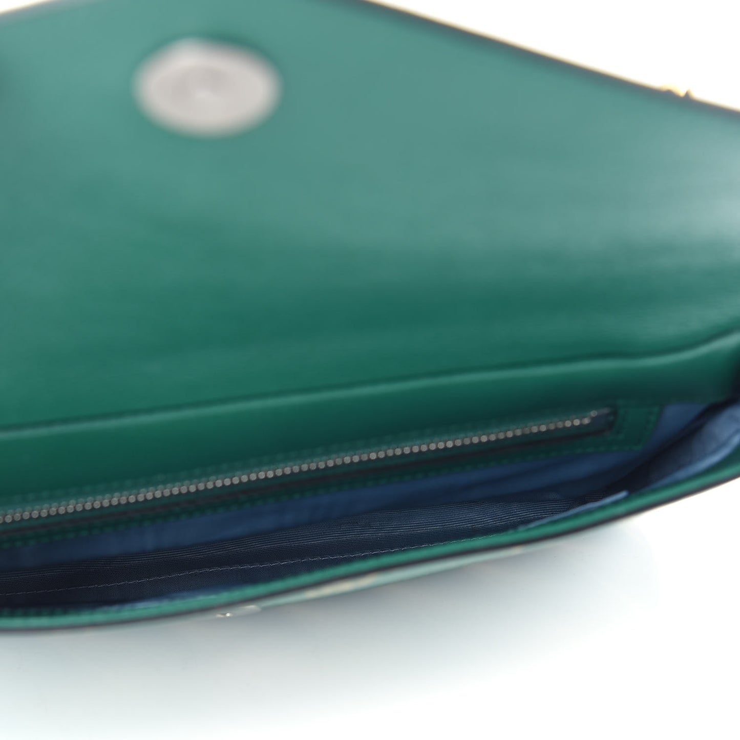 Calfskin Diagonal GG Medium Thiara Double Envelope Shoulder Bag Emerald Green Black