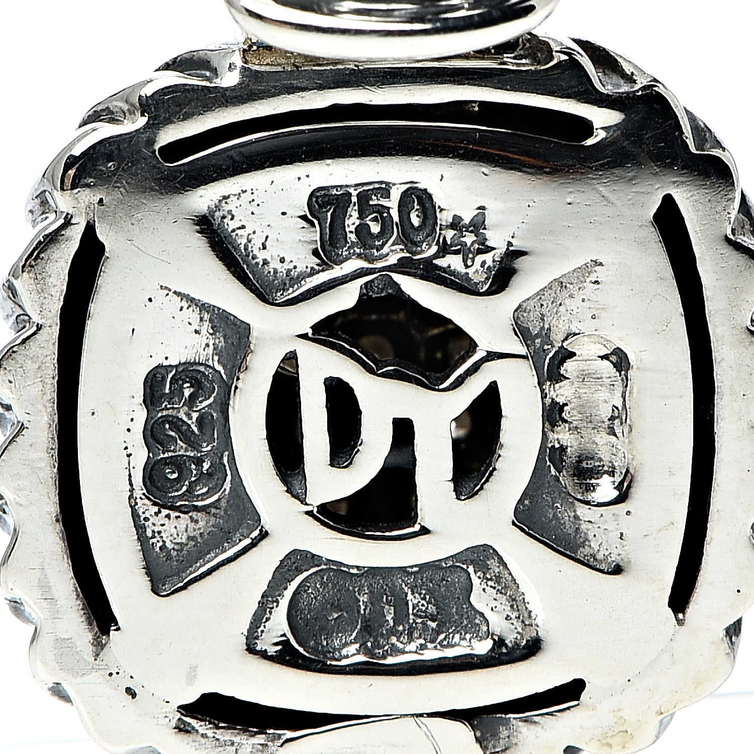 David Yurman Sterling Silver 18K Yellow Gold Diamond 7mm Albion Enhancer Pendant 3 of 3
