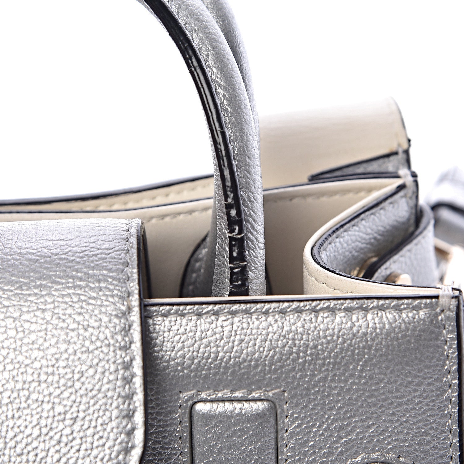 Christian Dior Metallic Grained Calfskin Mini Diorever Flap Silver 13 of 16