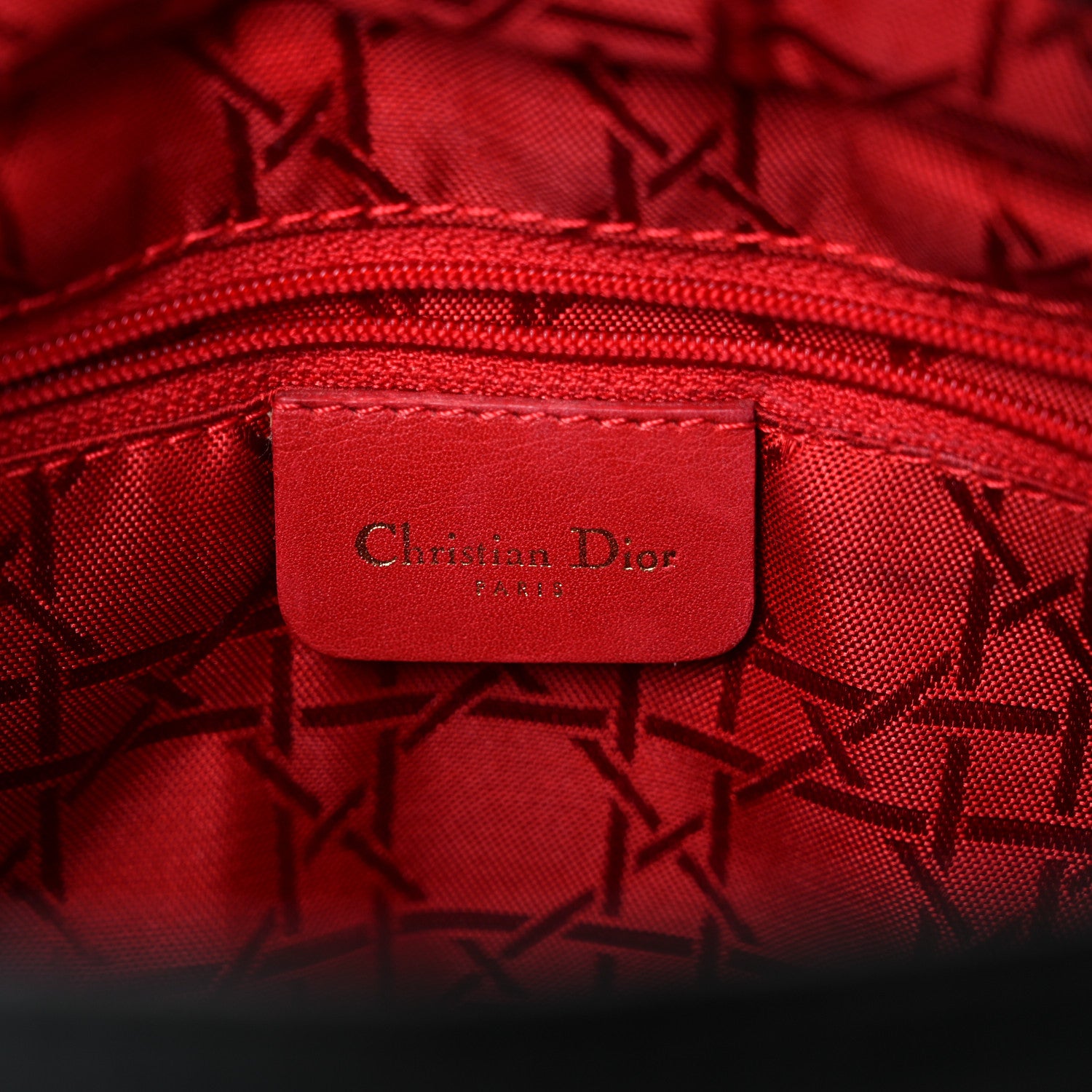 Christian Dior Nylon Cannage Medium Lady Dior Black 6 of 19