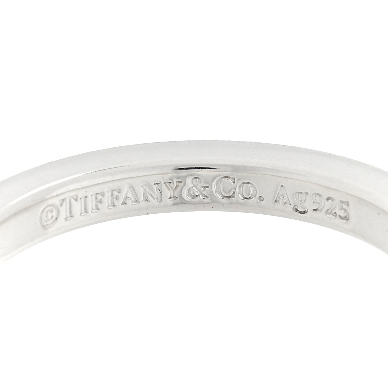 Tiffany Sterling Silver T Wire Ring 61 9.5 4 of 4