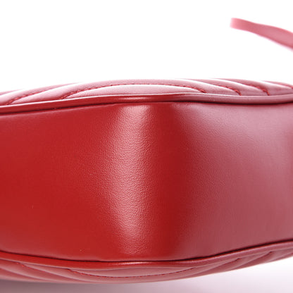 Saint Laurent Calfskin Matelasse Monogram Lou Camera Bag Red 8 of 10