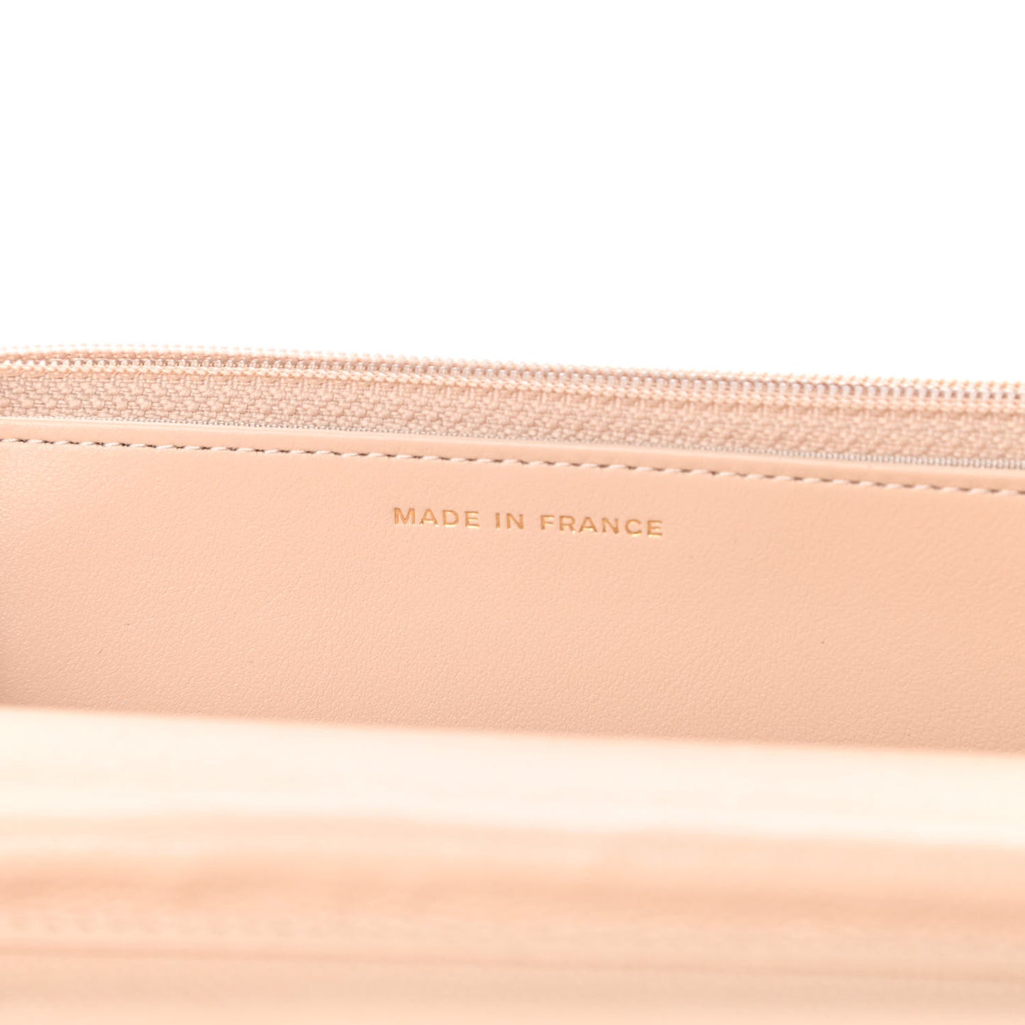 Caviar Quilted Coco Candy Wallet On Chain WOC Beige