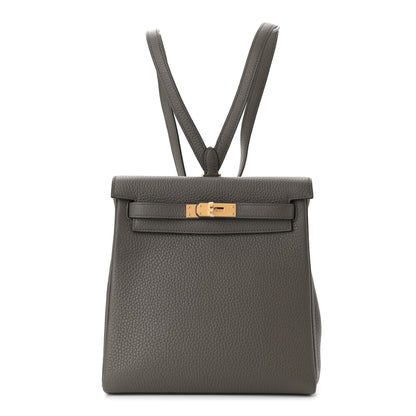 Hermes Togo Kelly Ado Backpack Etain 1 of 9