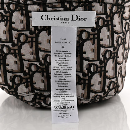 Christian Dior Oblique Reversible Teddy-D Brim Bucket Hat 57 Black 13 of 13