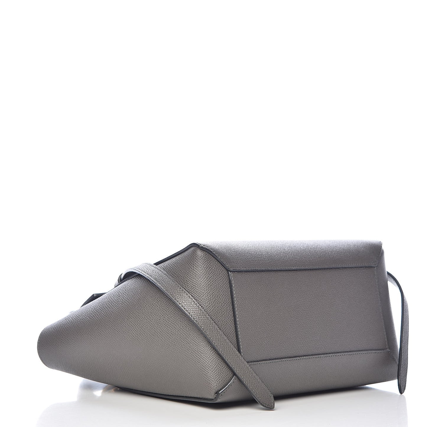 Grained Calfskin Micro Belt Bag Grey