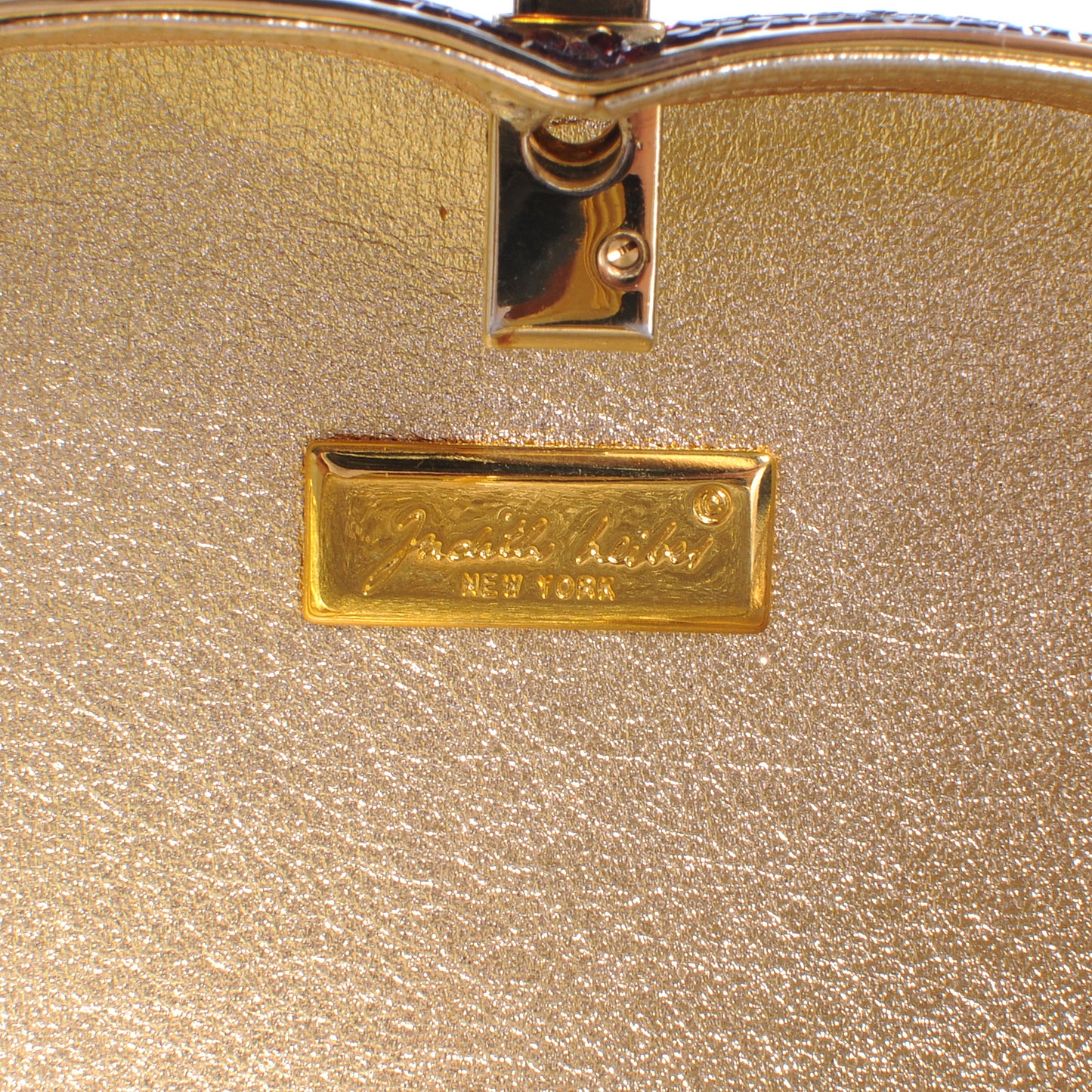 Crystal Heart Minaudiere Clutch