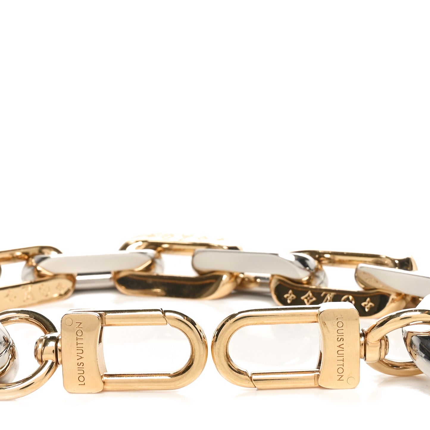 Metal Coussin Chain Strap Silver Gold