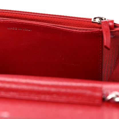 Chanel Caviar Quilted Wallet on Chain WOC Red 12 of 15