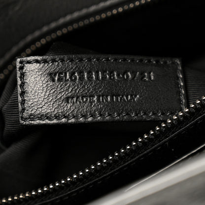 Saint Laurent Crinkled Calfskin Matelasse Monogram Medium Niki Chain Satchel Fog 7 of 10