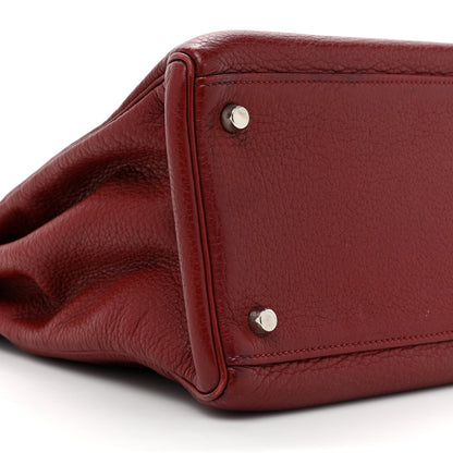 Hermes Togo Kelly Retourne 35 Rouge H 9 of 15