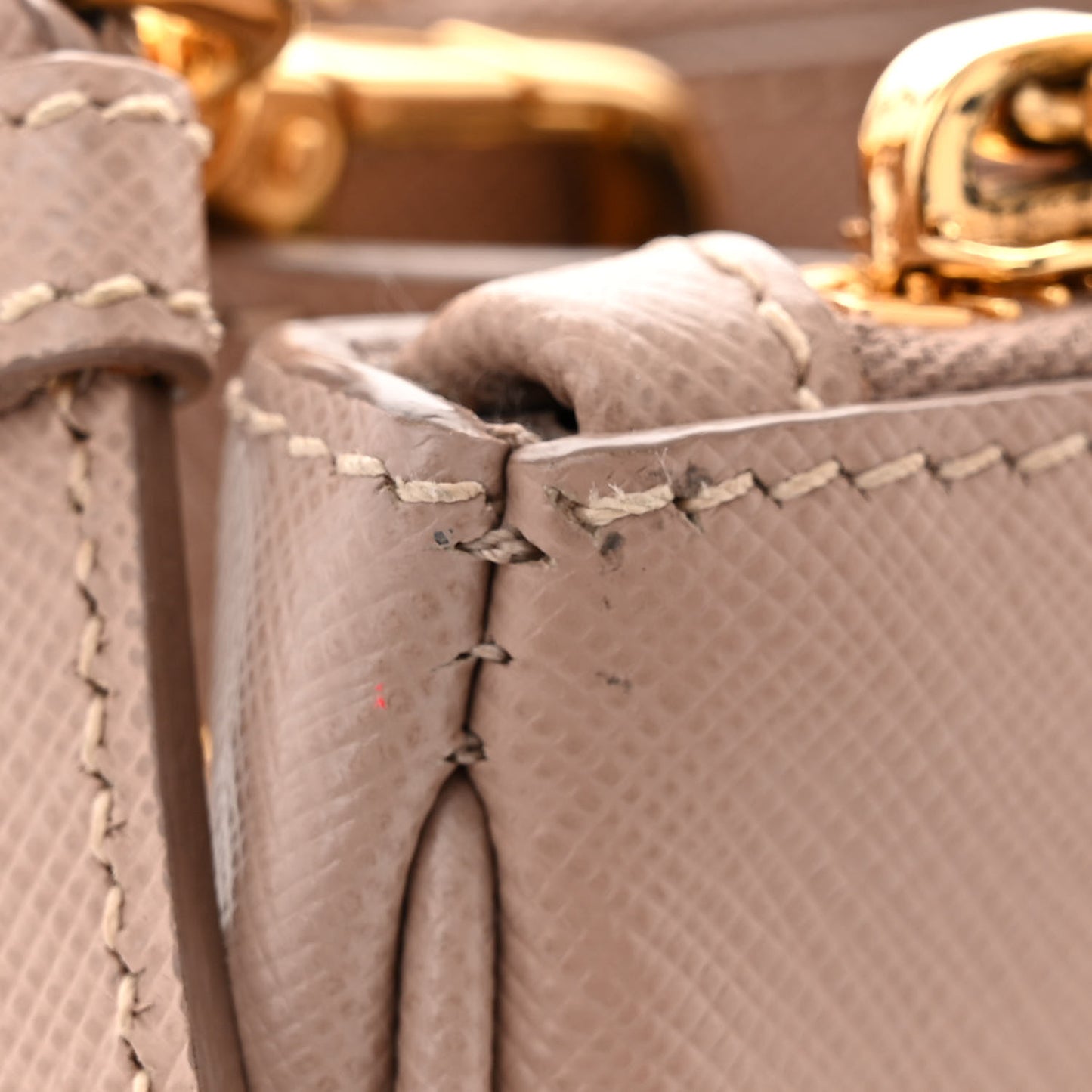 Saffiano Lux Small Galleria Double Zip Tote Cammeo