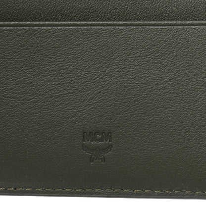 MCM Visetos Bi-Fold Wallet Dark Green 6 of 8