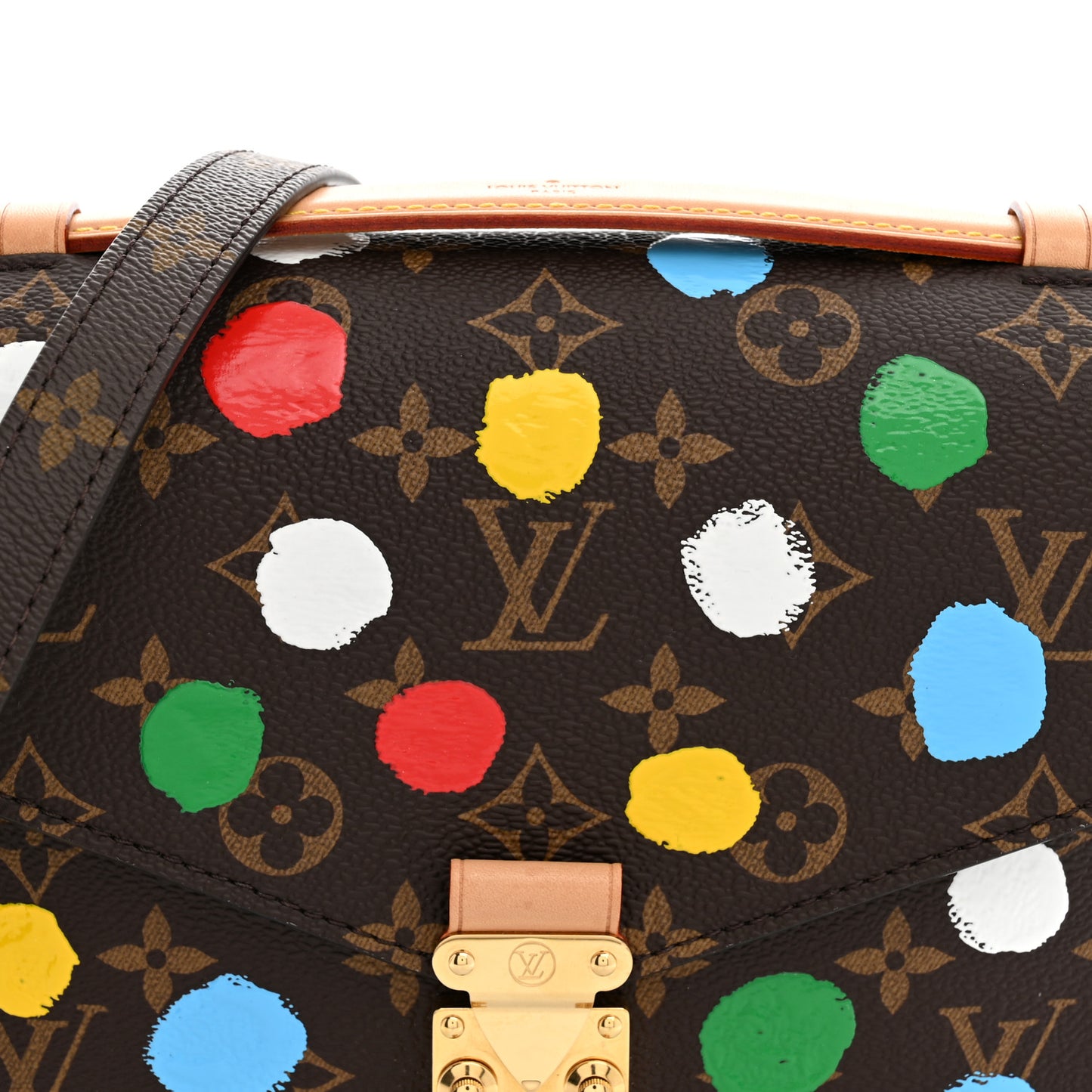 LV x YK Monogram Painted Dots Pochette Métis