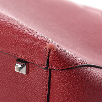 MCM Pebbled Calfskin Tote Ruby 11 of 13