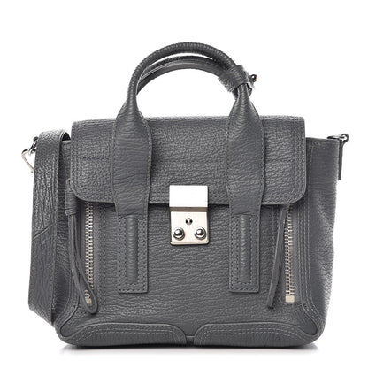 3.1 Phillip Lim 3.1 Textured Calfskin Mini Pashli Satchel Storm 1 of 17