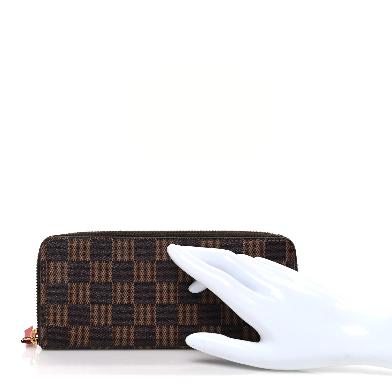 Louis Vuitton Damier Ebene Clemence Wallet Cherry 2 of 6