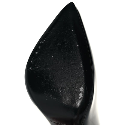 Saint Laurent Patent Calfskin Kiki 100 Pumps 41 Black 8 of 10