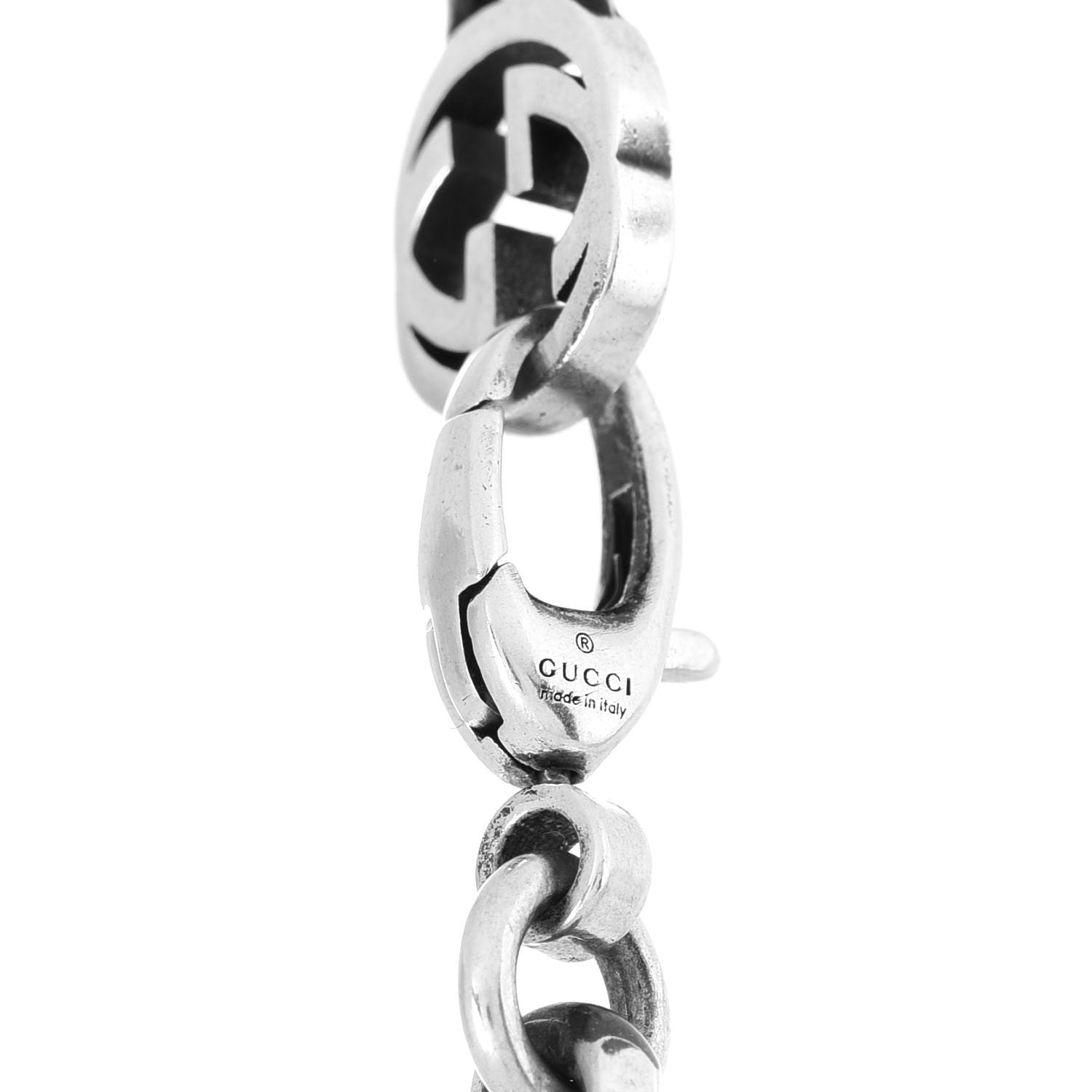 Gucci Sterling Silver Interlocking GG Chain Necklace 4 of 6