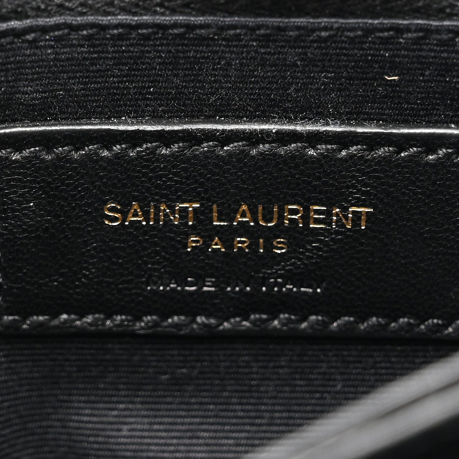 Saint Laurent Calfskin Y Quilted Monogram Toy Loulou Crossbody Bag Black 6 of 11