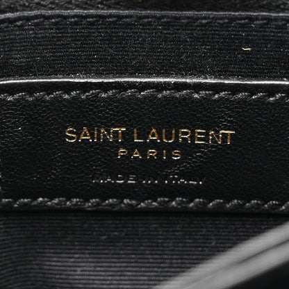 Saint Laurent Calfskin Y Quilted Monogram Toy Loulou Crossbody Bag Black 6 of 11