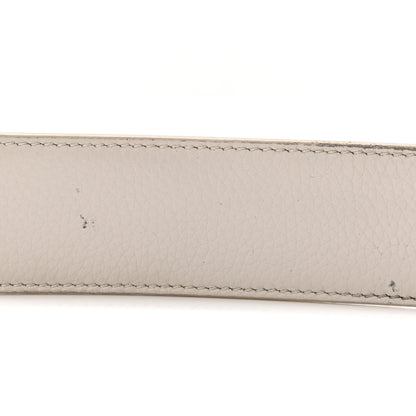 Christian Dior Grained Calfskin CD Icon Belt 95 38 White 7 of 8