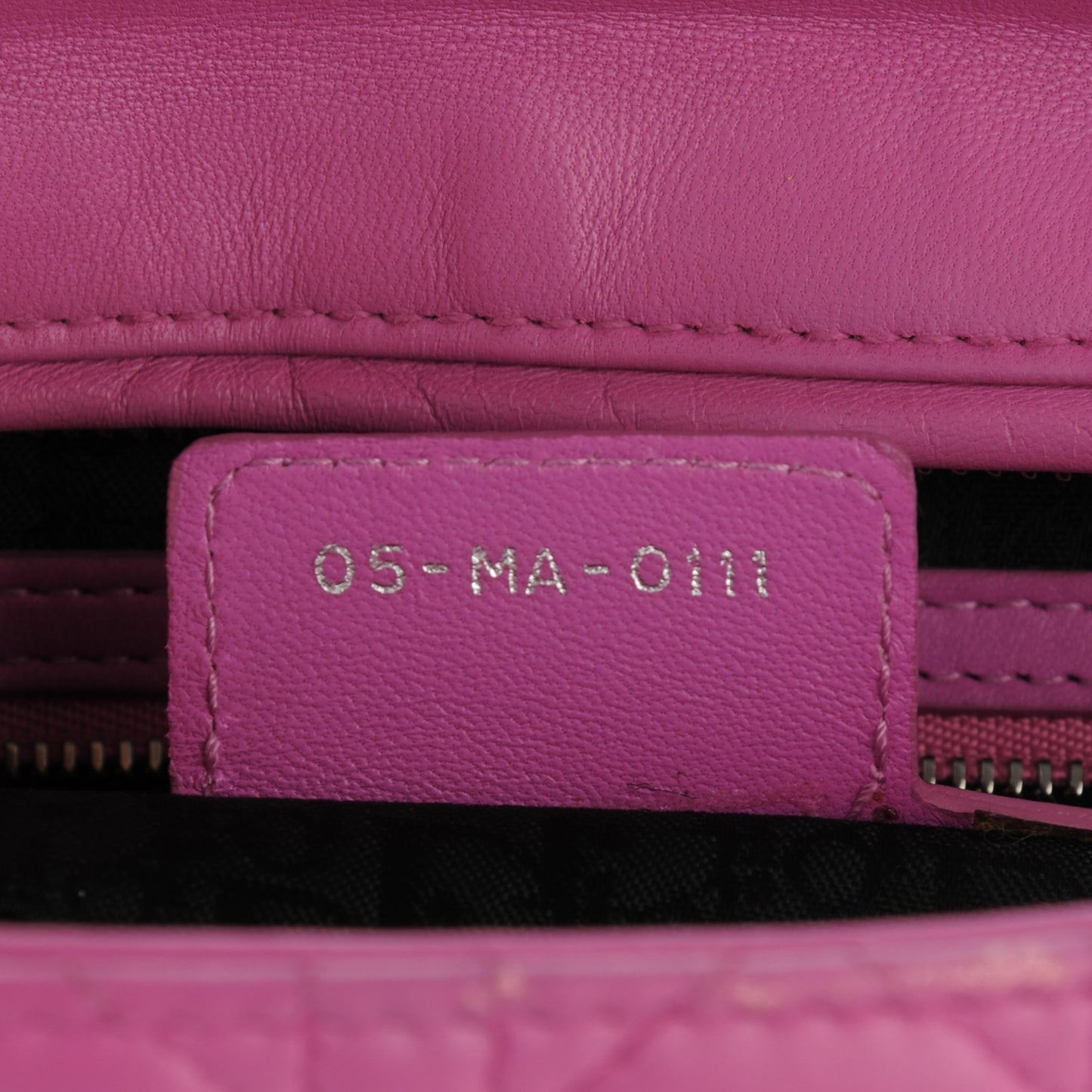 Lambskin Cannage Large Lady Dior Pink