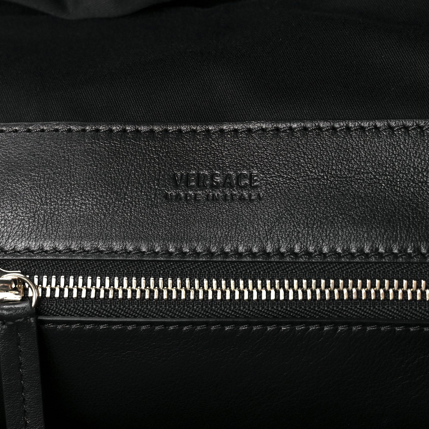 Calfskin Day Dreamer Satchel Black Navy