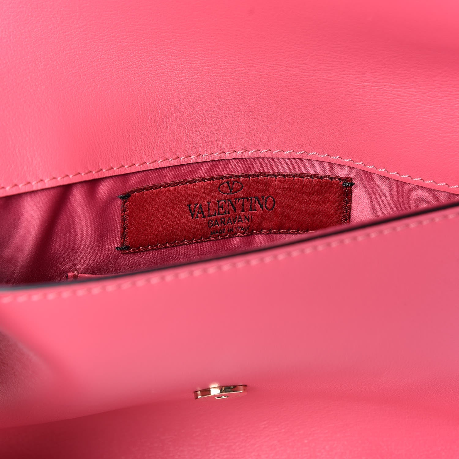 Valentino Garavani Vitello Medium Rockstud Envelope Flat Wristlet Pouch Shadow Pink 8 of 10